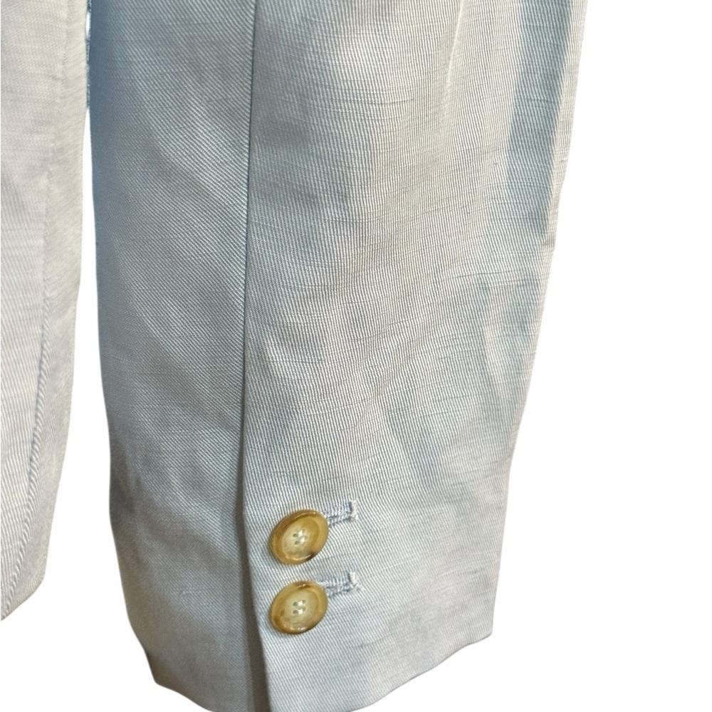 Ann Taylor LOFT Women’s Light Blue Tailored Linen Blazer, Size 8P - Picture 5 of 10